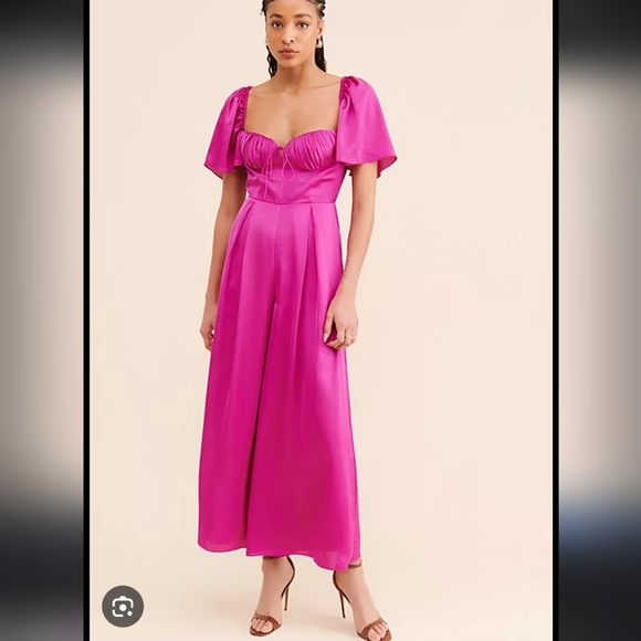 Fame and Partners Pants - Fame And Partmers Laurie Wide Leg Jumpsuit